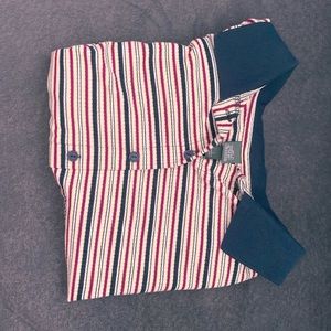 Striped collared shirt
